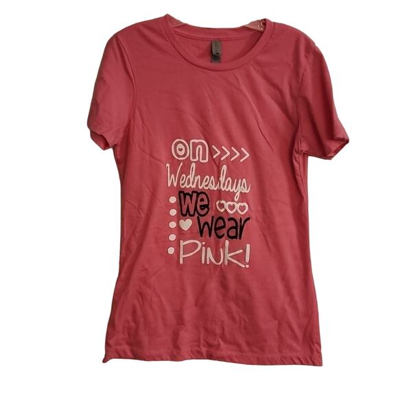 Source Unknown Tops - On Wednesdays We Wear Pink T-Shirt, Medium